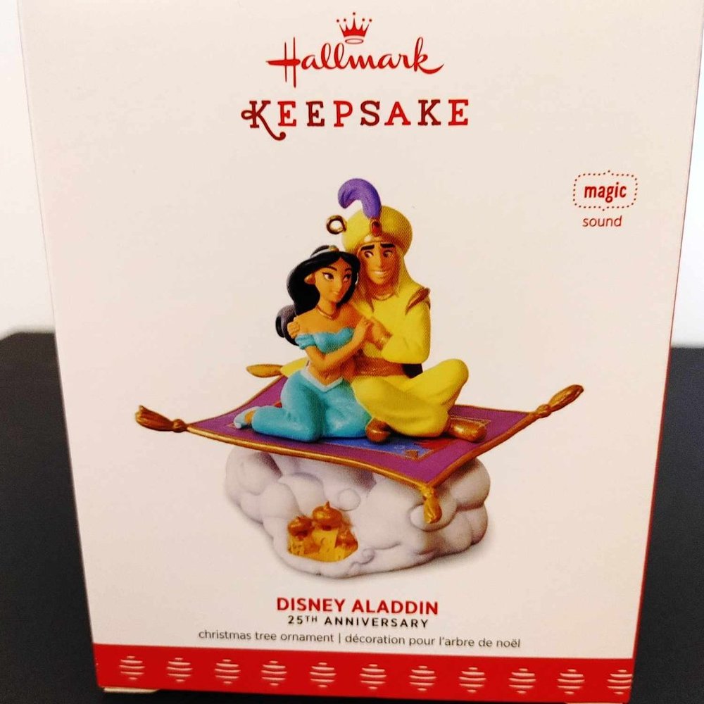 Hallmark Keepsake Ornament 2017 Disney Aladdin 25th Anniversary - NIB